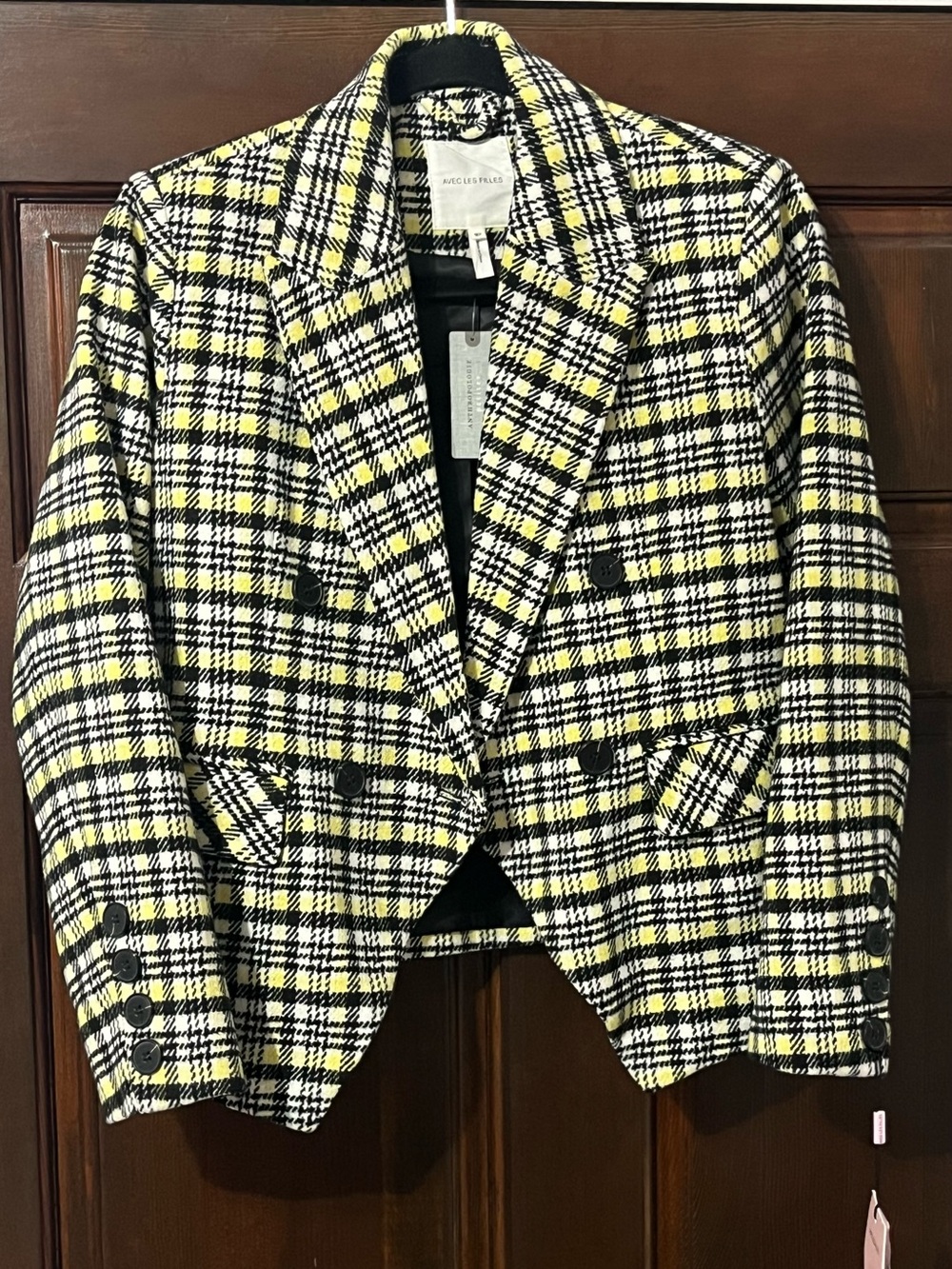 NWT $160 Anthropologie Avec Les Filles Medium Petite Double Breasted Jacket